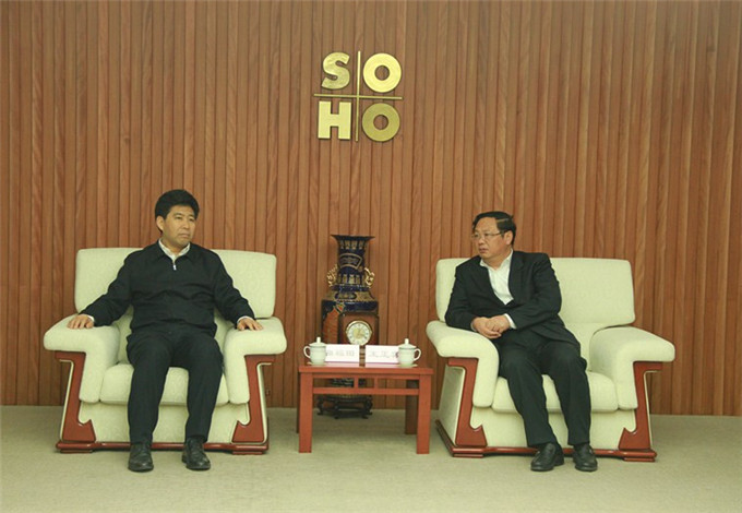 淮安市長曲福田、市政協(xié)主席王維凱到蘇豪控股集團(tuán)考察調(diào)研